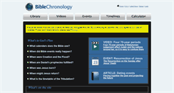 Desktop Screenshot of biblechronology.com