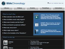 Tablet Screenshot of biblechronology.com